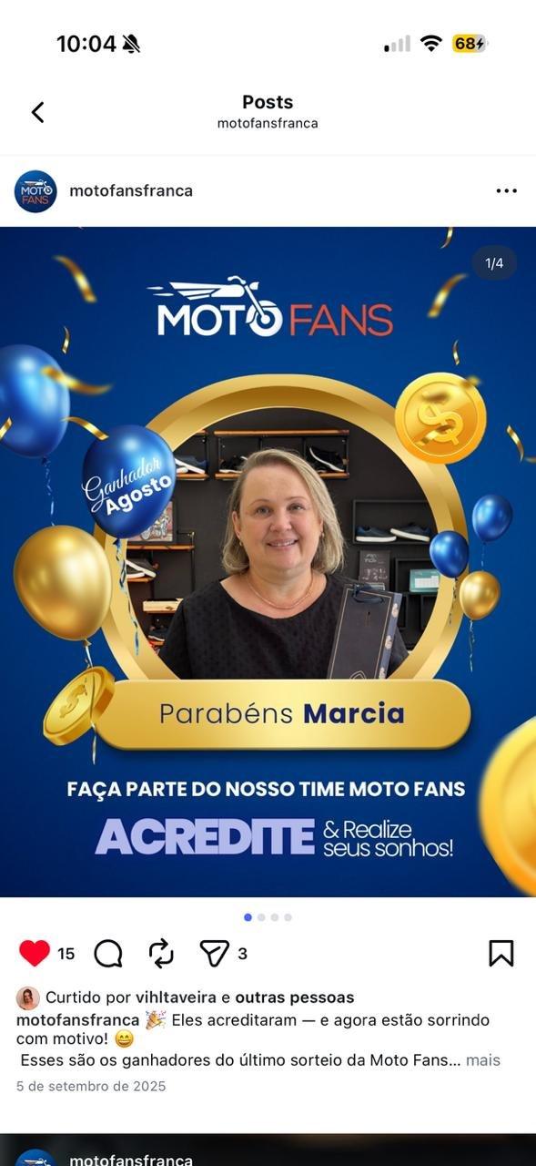 Marcia — Ganhadora Agosto 2025