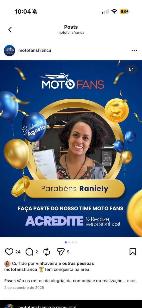 Raniely — Ganhadora Setembro 2025